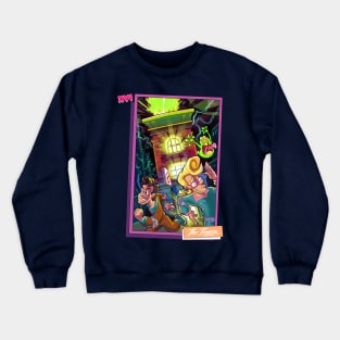 Saturday Morning Tarot XVI The Tower Crewneck Sweatshirt